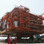 3rd South Pars platform loaded to be installed on offshore spot