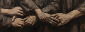 Hands holding each other-Decorative image