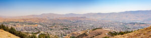 Panorama view from the city of Sanandaj in Kurdistan Province. Iran