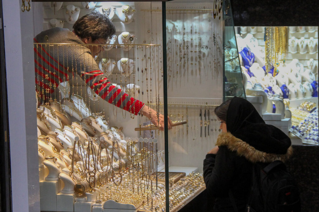 A jewelry shop in Tehran